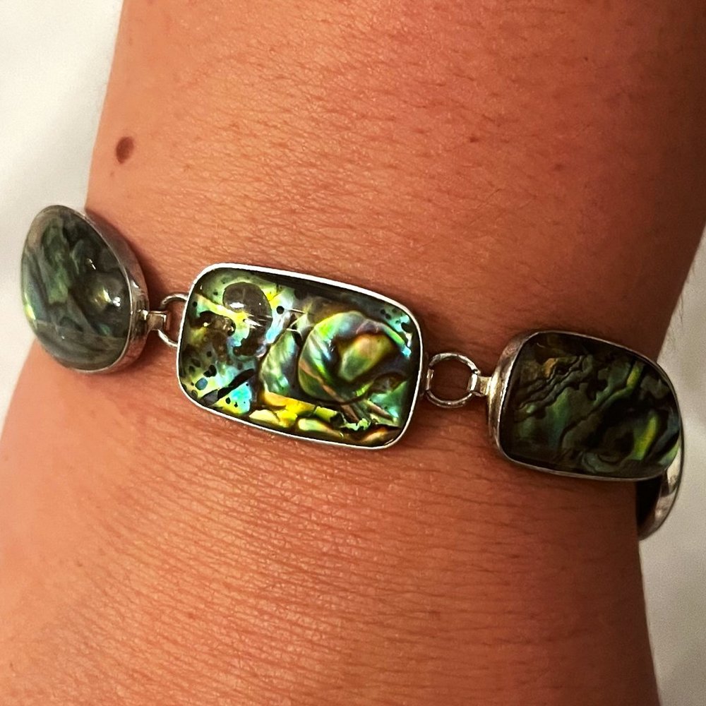 Silver and Abalone Bracelet by Lucas Lameth